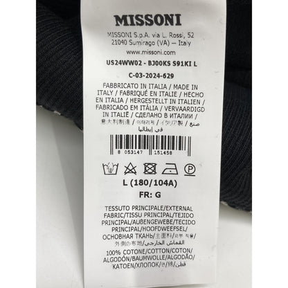 MISSONI 米索尼 24年 US24WW02 之字形图案纯棉圆领卫衣 上衣