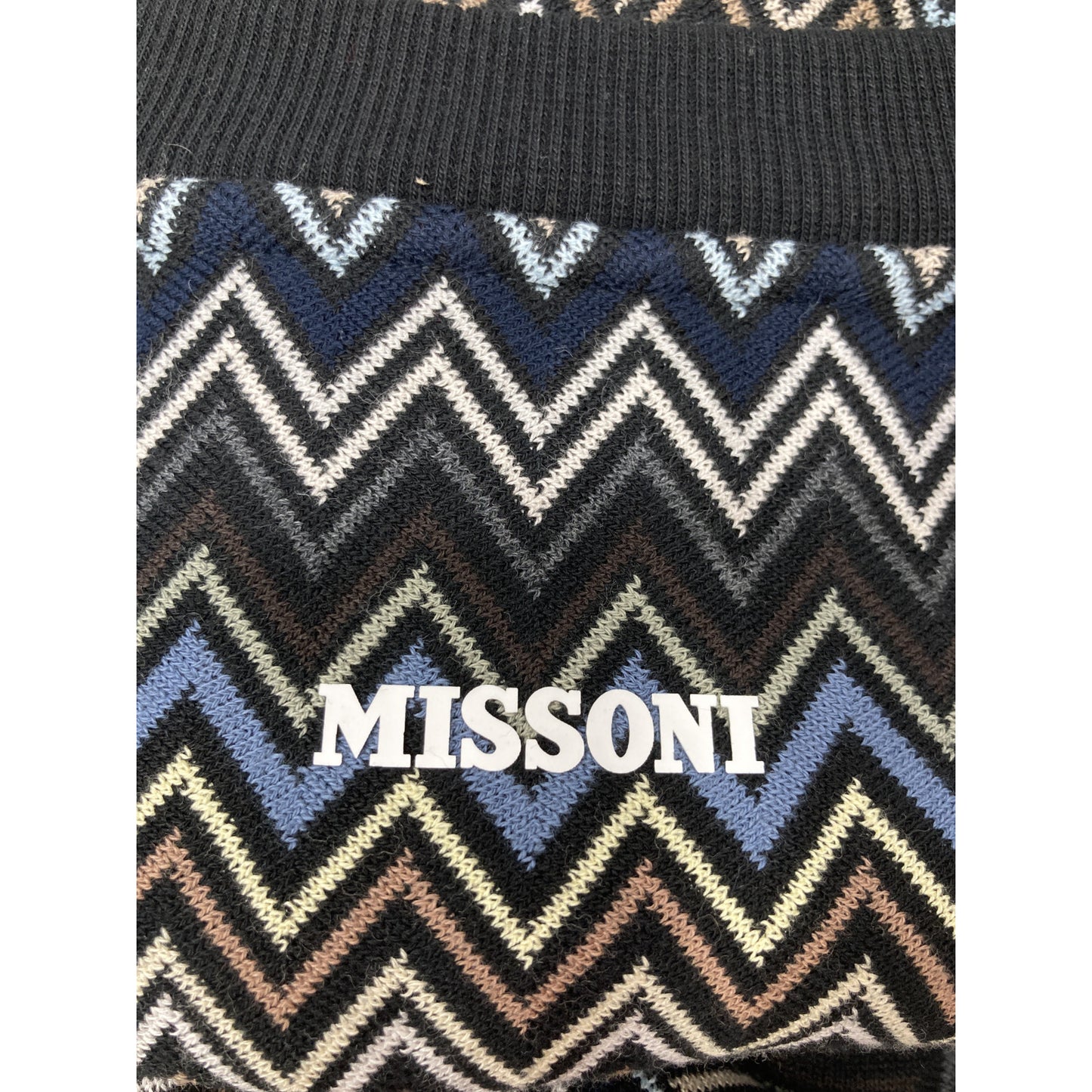 MISSONI 米索尼 24年 US24WW02 之字形图案纯棉圆领卫衣 上衣