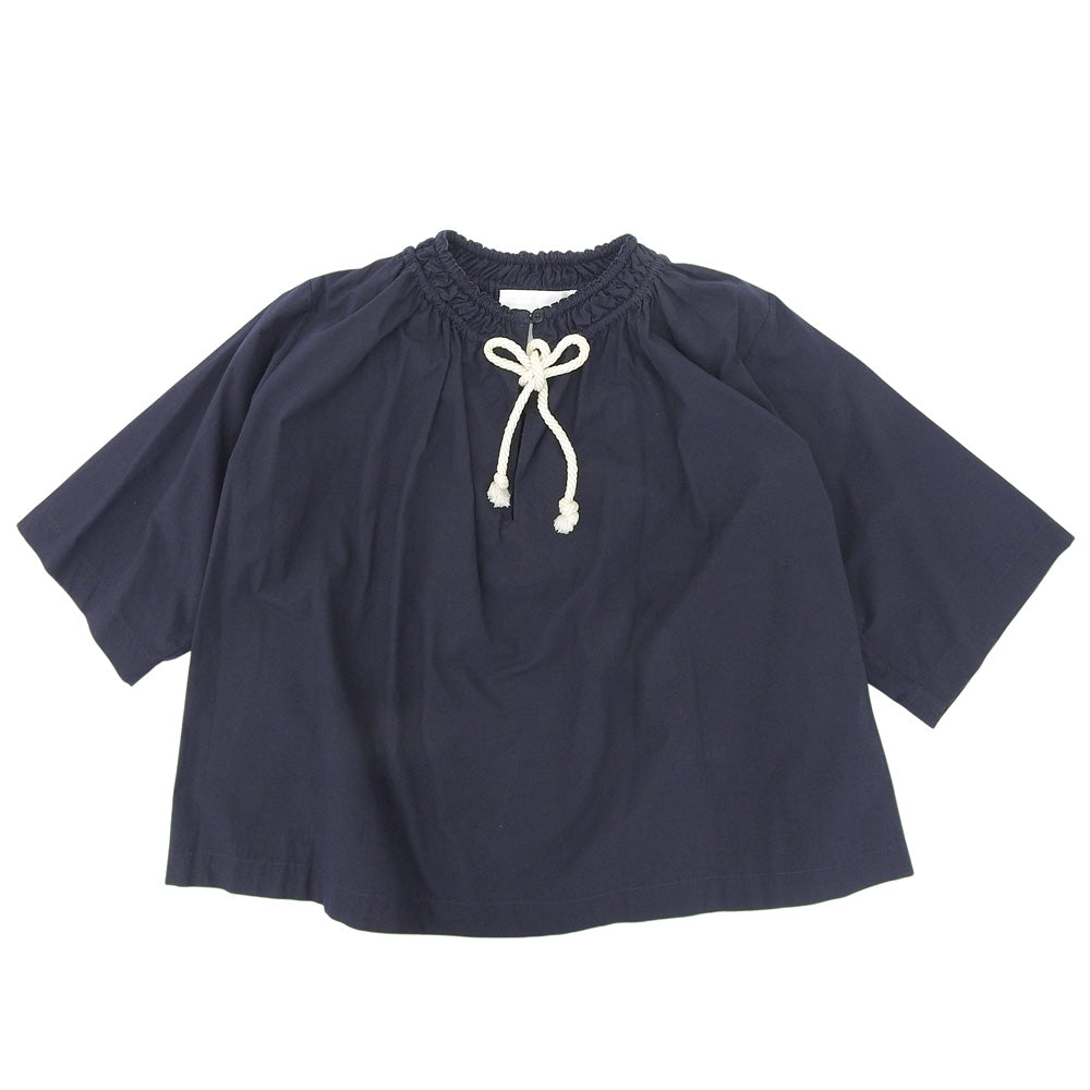 美品 褶皱 棉质 女式衬衫 上衣 海军蓝 32 J40NC0103 23年 上衣 32 女式