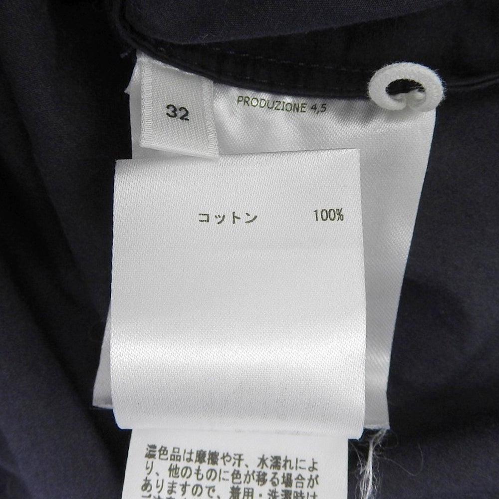 美品 褶皱 棉质 女式衬衫 上衣 海军蓝 32 J40NC0103 23年 上衣 32 女式