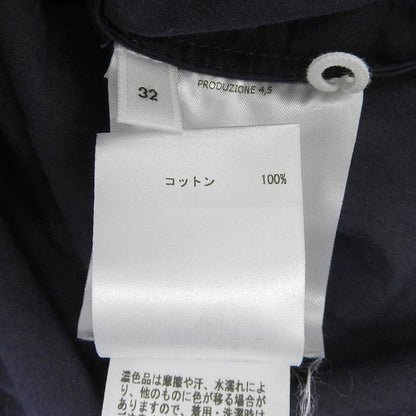 美品 褶皱 棉质 女式衬衫 上衣 海军蓝 32 J40NC0103 23年 上衣 32 女式