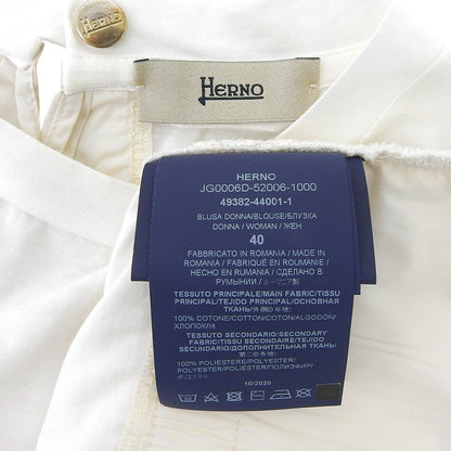 HERNO Herno Excellent Condition Cotton Cut and Sew Top Women's White 40 JG0006D-52006 Tops