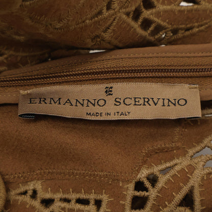 ERMANNO SCERVINO 艾尔曼诺谢尔维诺 极美品 EE9811139 羊毛羊绒镂空蕾丝无袖连衣裙