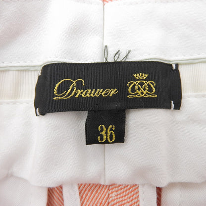 DRAWER Drawers 九成新 棉麻 锥形裤 下装 女式 橘色 36 22SS 下装 36