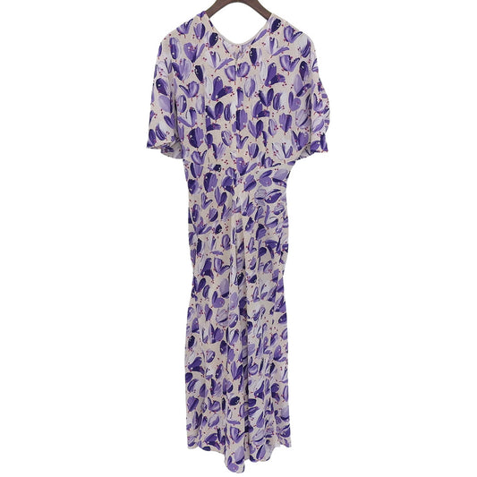 STRASBURGO 斯特拉斯堡 美品 花卉图案 松紧腰连衣裙 女式 紫色 36 241412 连衣裙