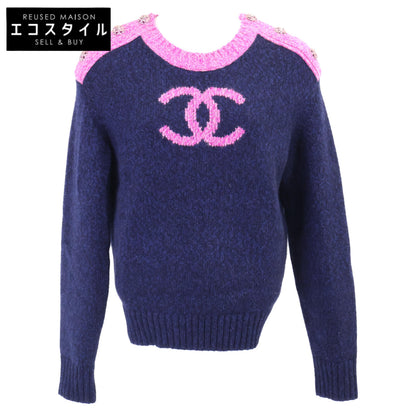 CHANEL シャネル 【美品/国内正規】P73911K10586 ココマーク カシミヤ100％ ニットセーター/ トップス