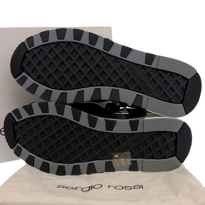 Sergio Rossi SR Crystal Satin Sandals Women's Black 38 A83910 Shoes - Like New