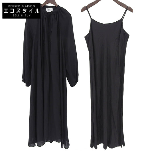 1er Arrondissement プルミエ アロンディスモン 新品同様 レーヨン ナイロン ギャザーワンピース レディース 36 ワンピース 36