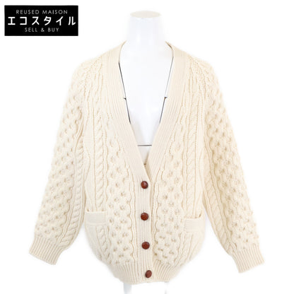 CELINE 思琳 【美品/国内正品】2A551374D 核桃扣 羊毛羊绒混纺绞花针织开衫/上衣