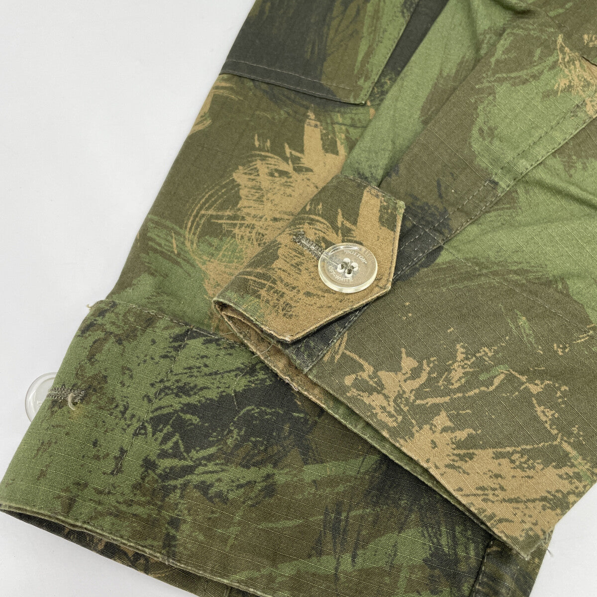OFF-WHITE 19AW PAINTBRUSH Oversized Camouflage Jacket
