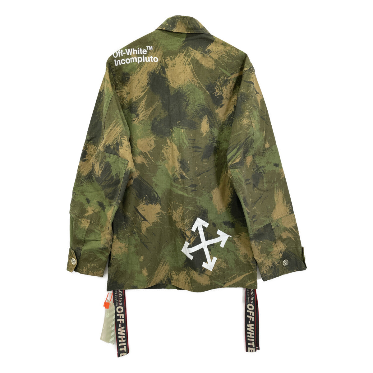 OFF-WHITE オフホワイト 19AW PAINTBRUSH オーバーサイズ カモフラ ジャケット ジャケット