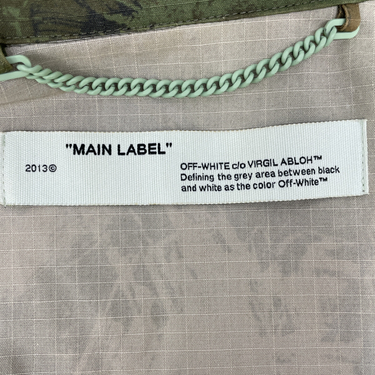 OFF-WHITE 19AW PAINTBRUSH Oversized Camouflage Jacket