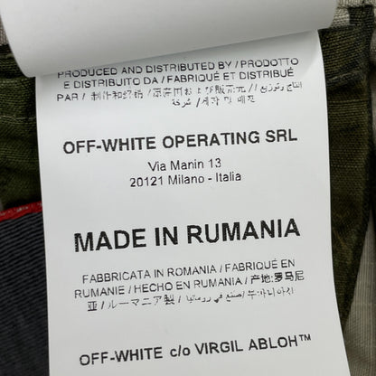 OFF-WHITE 19AW PAINTBRUSH Oversized Camouflage Jacket