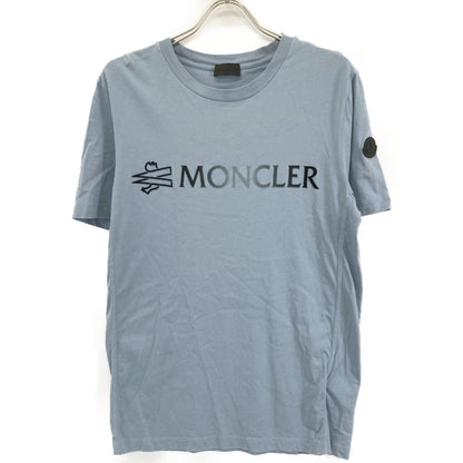 MONCLER Light Blue 22 Logo Short Sleeve T-Shirt Top