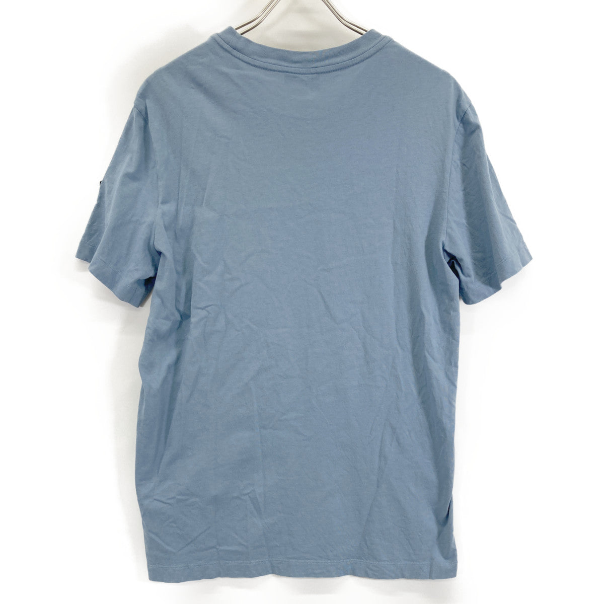 MONCLER Light Blue 22 Logo Short Sleeve T-Shirt Top