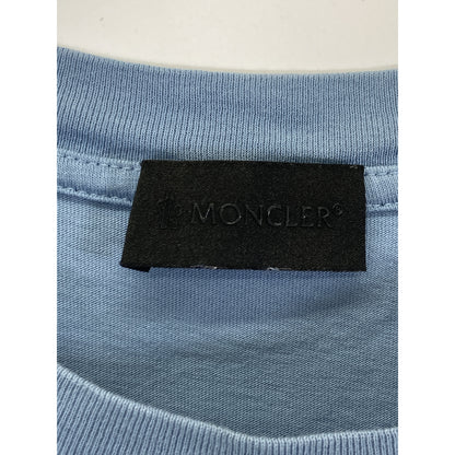 MONCLER Light Blue 22 Logo Short Sleeve T-Shirt Top