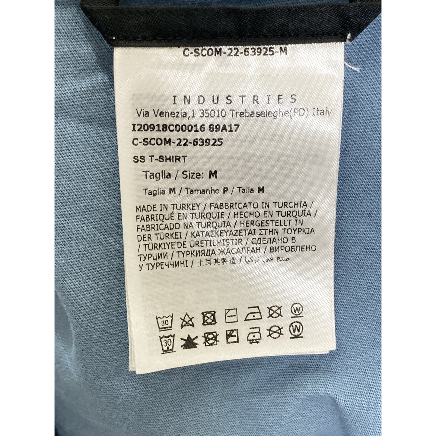 MONCLER Light Blue 22 Logo Short Sleeve T-Shirt Top