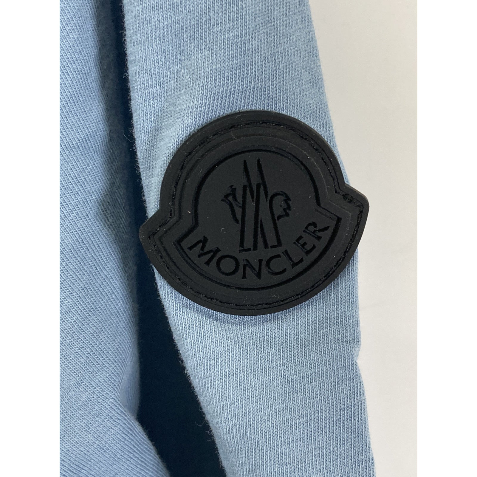 MONCLER Light Blue 22 Logo Short Sleeve T-Shirt Top