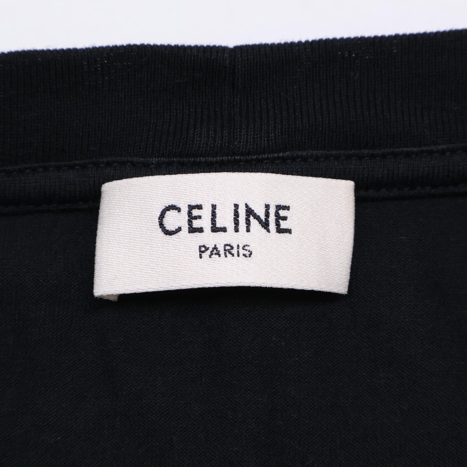 CELINE 赛琳 2X15M671Q 黑色 裂纹徽标水钻设计T恤 上衣