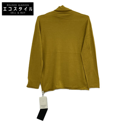 MUSTARD 08IT-SC0002 Silk Cashmere Turtleneck Knit Sweater Tops 1 Ladies