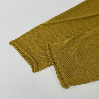 MUSTARD 08IT-SC0002 Silk Cashmere Turtleneck Knit Sweater Tops 1 Ladies