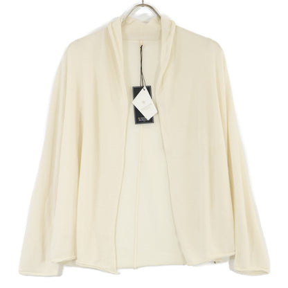 TOYOBOSHI Ito-I White TOISHI 13IT-AC6005 100% Cashmere Cardigan Top