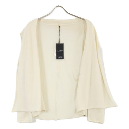 TOYOBOSHI Ito-I White TOISHI 13IT-AC6005 100% Cashmere Cardigan Top