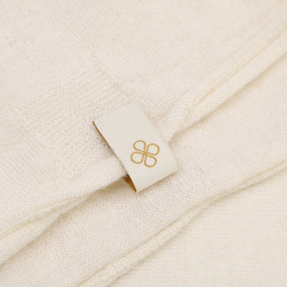 TOYOBOSHI Ito-I White TOISHI 13IT-AC6005 100% Cashmere Cardigan Top