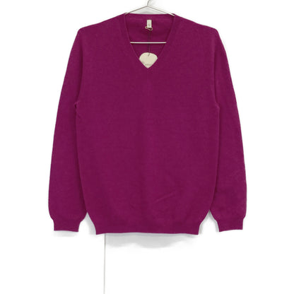 Ito衣 KABIBA Plum 09IT-EF0003 Cashmere V-neck Knit Top 1 Women's