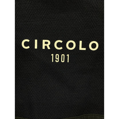 CIRCOLO1901 CN2868 Navy Stretch Shadow Stripe Unlined Jacket 46 Men's