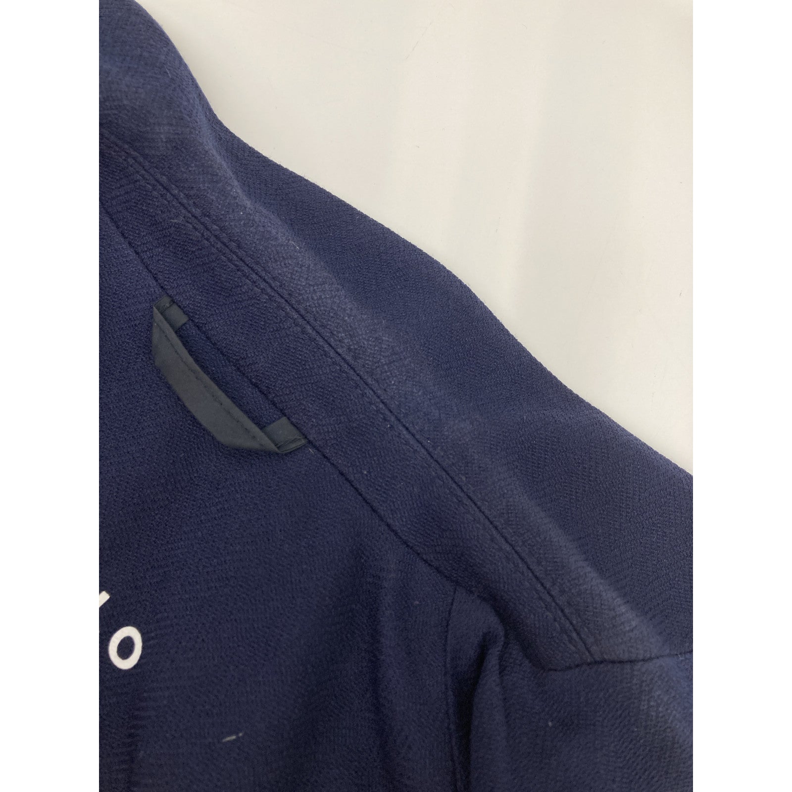 CIRCOLO1901 CN2868 Navy Stretch Shadow Stripe Unlined Jacket 46 Men's