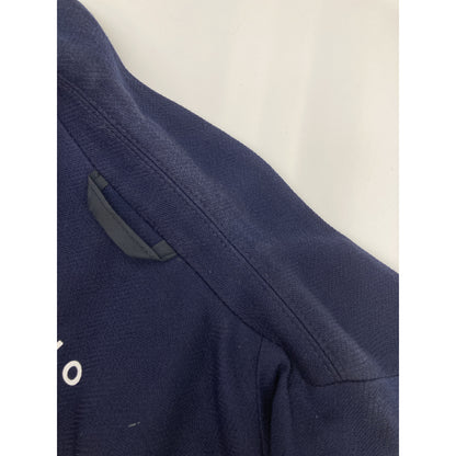 CIRCOLO1901 CN2868 Navy Stretch Shadow Stripe Unlined Jacket 46 Men's
