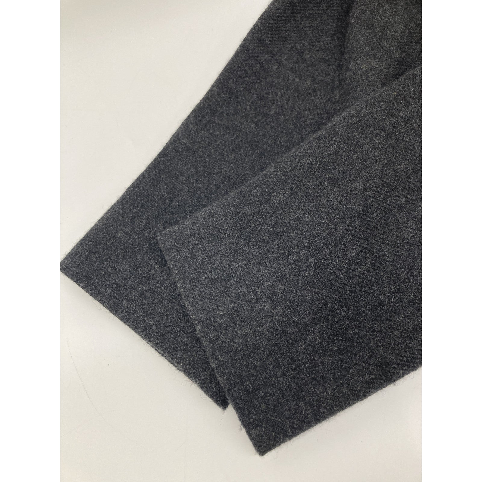 evam eva E223T205 22AW Charcoal Wool Tweed Coat