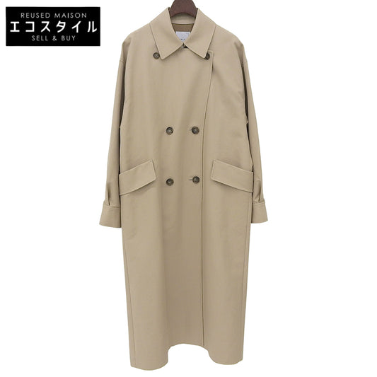 NOBLE Cotton Double Cloth Long Coat Women's Beige 36 Coat - Excellent condition