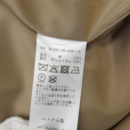 NOBLE Cotton Double Cloth Long Coat Women's Beige 36 Coat - Excellent condition