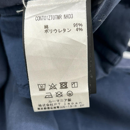 Navy Cotton Casual Pants Bottoms 48 Men's