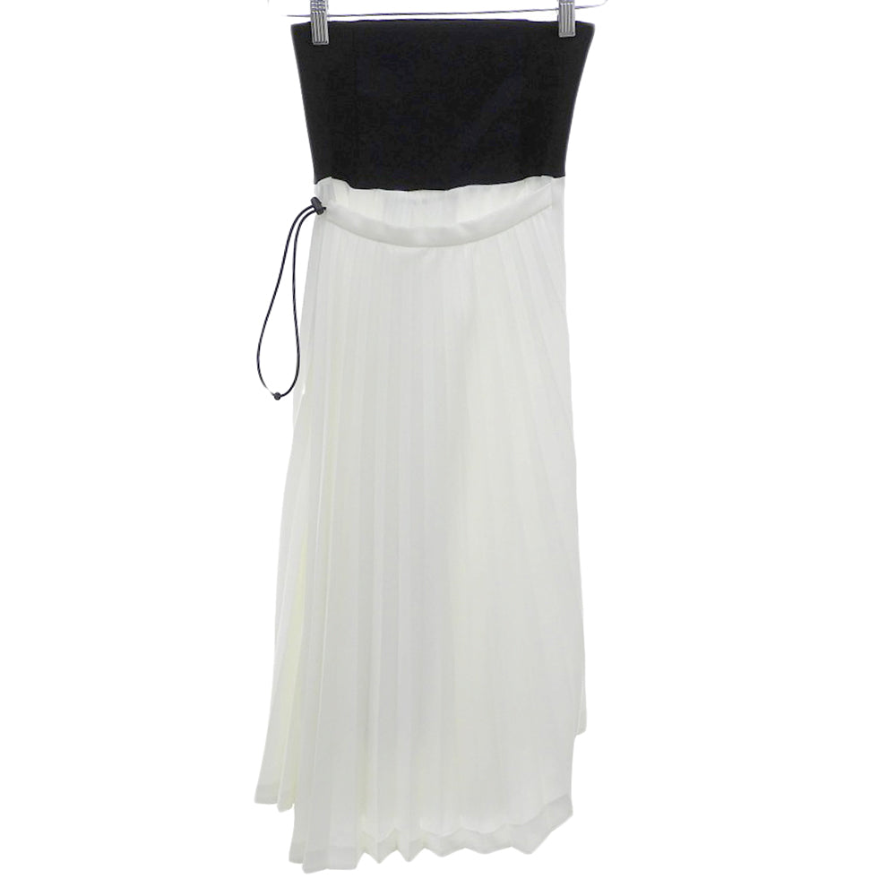 Beautiful Pleated Skirt Dress for Women, White, Size 34, TP12-FG214, 21AW Skirt, Size 34, for Women