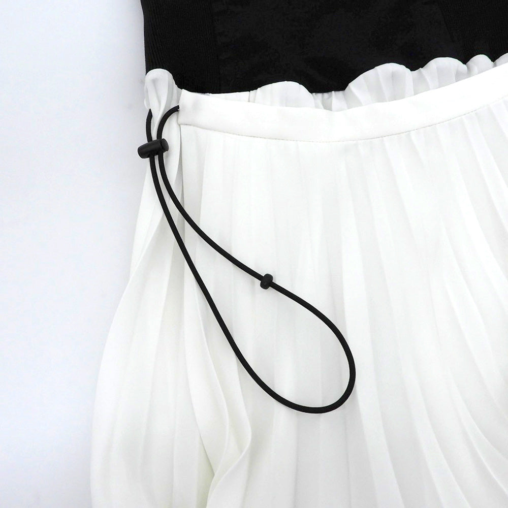 Beautiful Pleated Skirt Dress for Women, White, Size 34, TP12-FG214, 21AW Skirt, Size 34, for Women