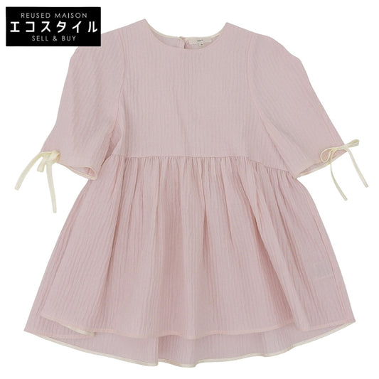 yori ヨリ Excellent Condition Fukurou Flare Blouse Top Women's Pink 38 YR2221-080SM-3 Top