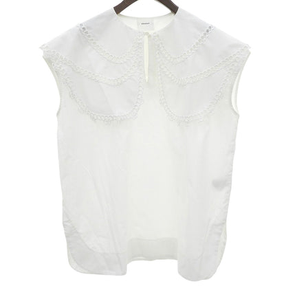 shirocon Shirokon [Beautiful Condition] Loop Embroidery Sailor Blouse Top Women's White 38 SC2121-007SM-4 Top