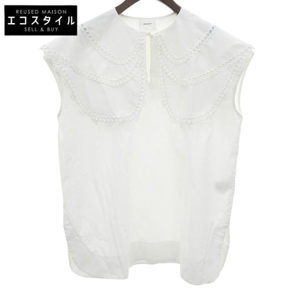 shirocon Shirokon [Beautiful Condition] Loop Embroidery Sailor Blouse Top Women's White 38 SC2121-007SM-4 Top