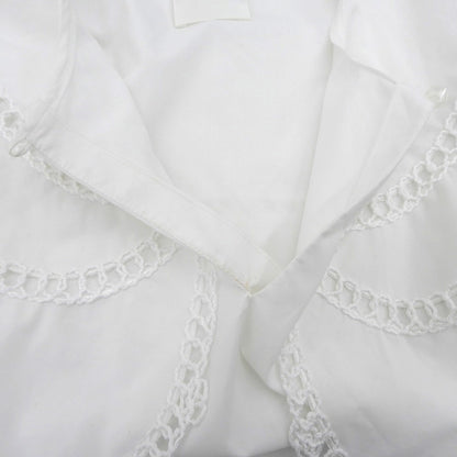 shirocon Shirokon [Beautiful Condition] Loop Embroidery Sailor Blouse Top Women's White 38 SC2121-007SM-4 Top