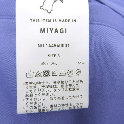 Excellent Condition HAKAMA Tuck Wide Pants Bottoms Women's Blue 3 144540001 Bottoms 3 Women's