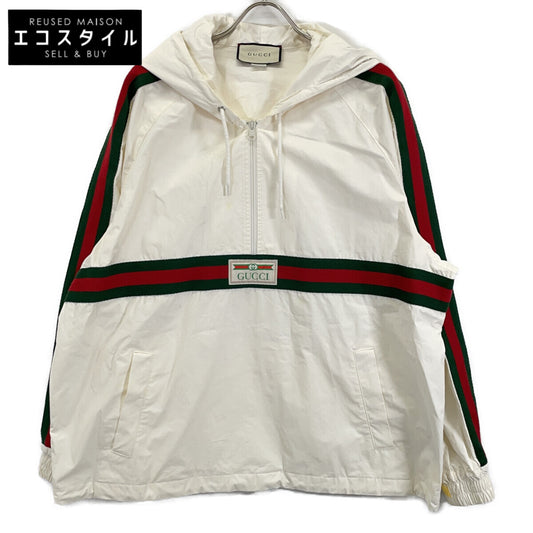 GUCCI グッチ 594861 ホワイト シェリーライン アノラックパーカー ジャケット