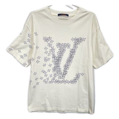LOUIS VUITTON ルイヴィトン ホワイト RM201G NPL HIY36W 飛行機 プリント Tシャツ トップス