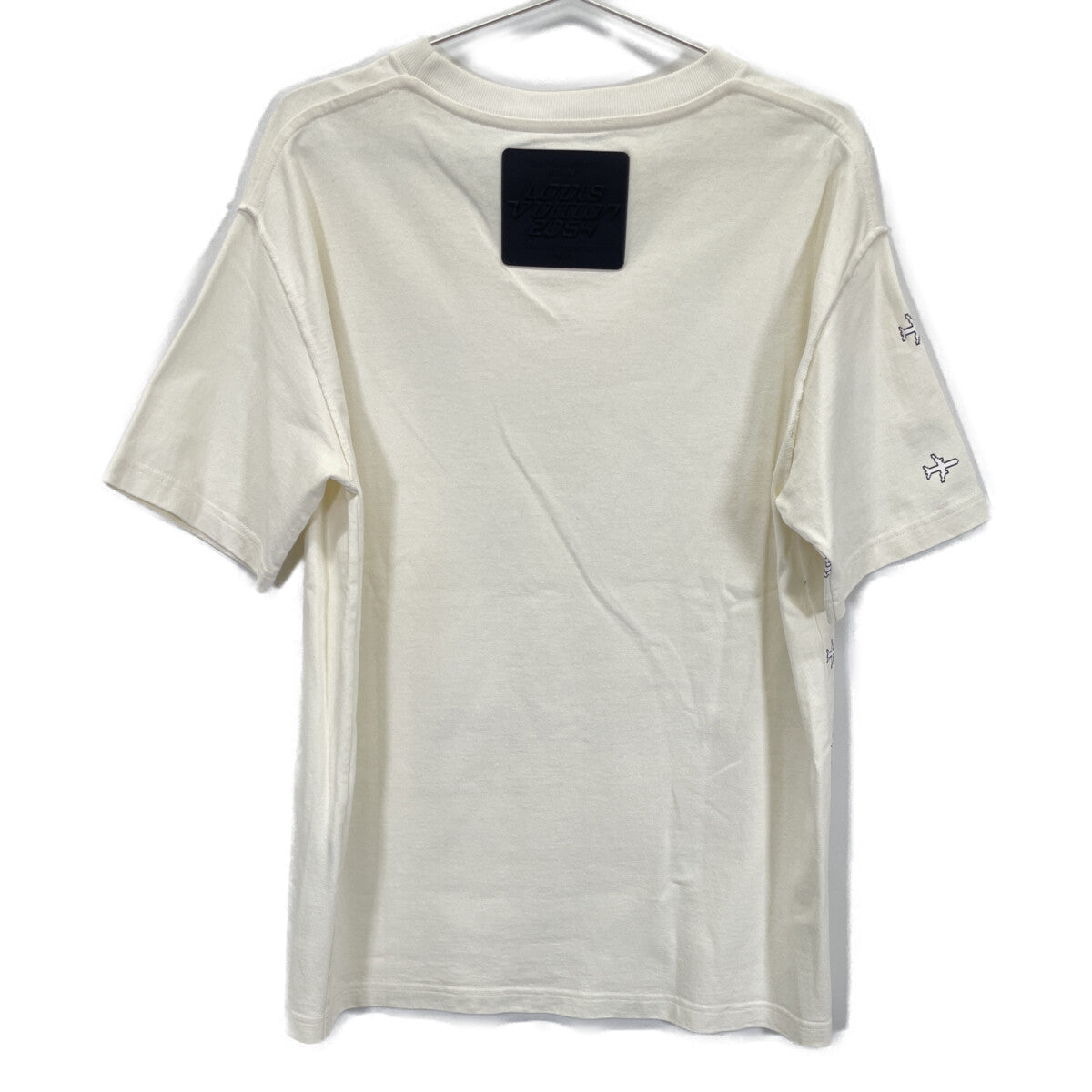 LOUIS VUITTON ルイヴィトン ホワイト RM201G NPL HIY36W 飛行機 プリント Tシャツ トップス