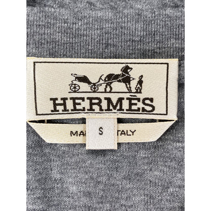 HERMES 【美品/国内正規】H567810HA H Cheval Leather Logo Patch Short Sleeve T-Shirt/Top