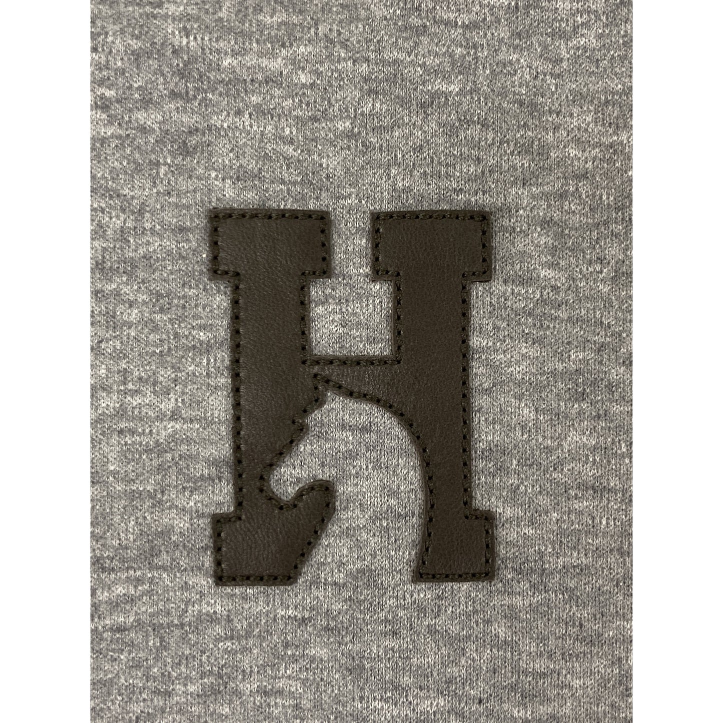 HERMES 【美品/国内正規】H567810HA H Cheval Leather Logo Patch Short Sleeve T-Shirt/Top