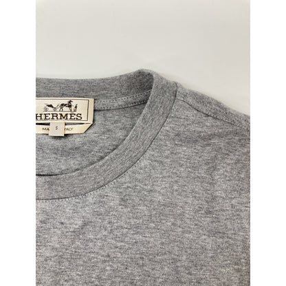 HERMES 【美品/国内正規】H567810HA H Cheval Leather Logo Patch Short Sleeve T-Shirt/Top