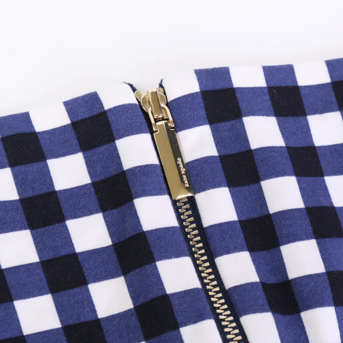 kate spade K7654 Navy Check Sleeveless Dress